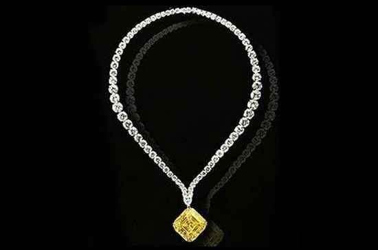 گردنبند الماس زرد لویو (Leviev) 